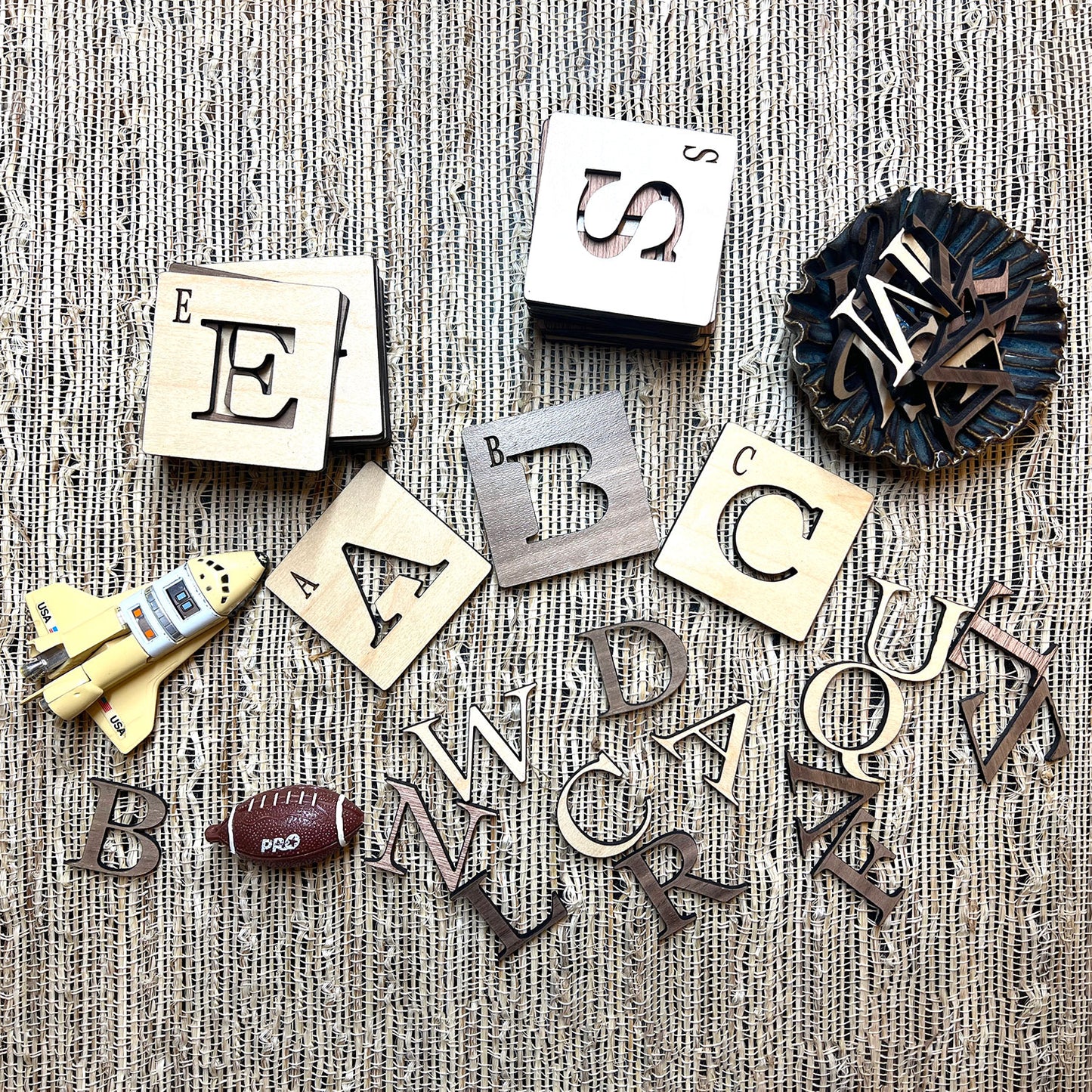 ABC’s Alphabet Flashcard Stencils