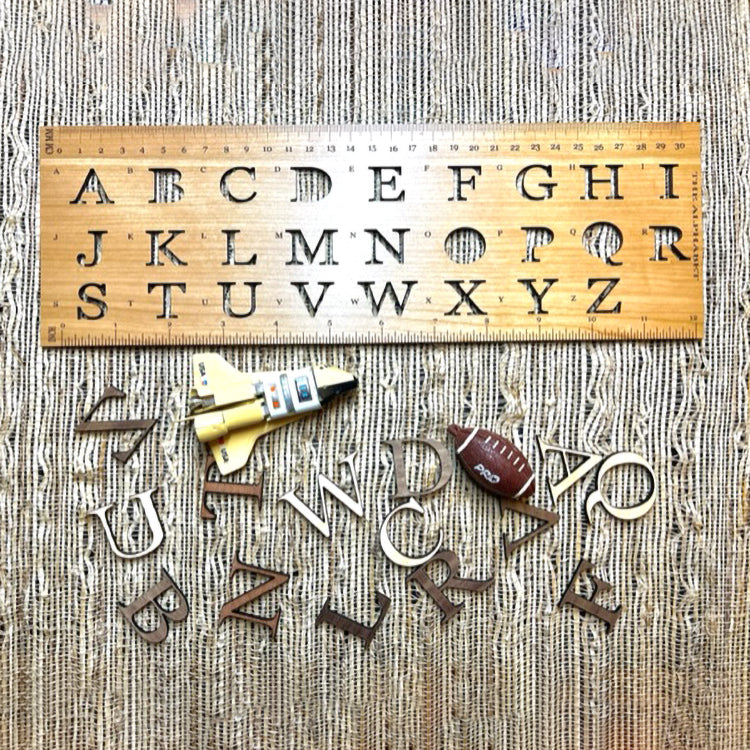ABC’s Alphabet Stencil Ruler
