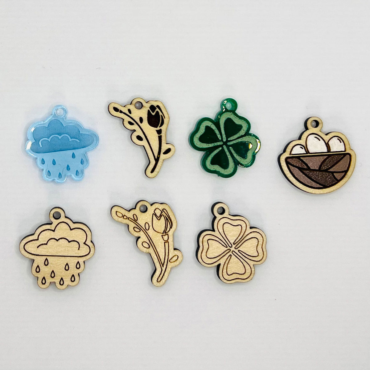 Spring Charm Adorable Spring Charms (Set of 7) – Glowforge Shop