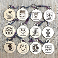 African Adinkra Ornaments (Set of 12)