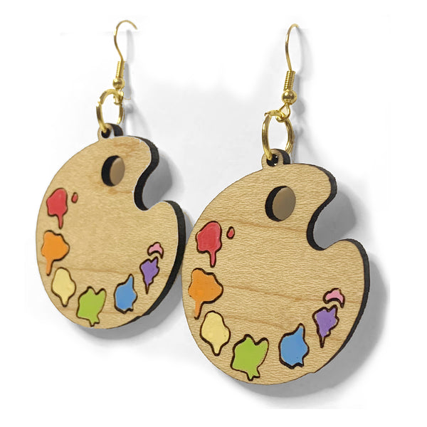 Artist Palette Dangle Earrings Shop