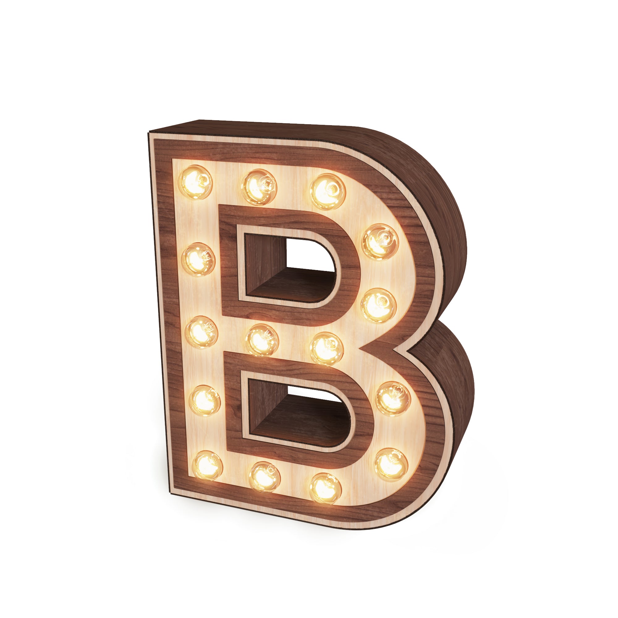 Light-up Marquee Letter Display "B" – Glowforge Shop