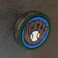 Baseball Wooden Knobs (Set of 4)