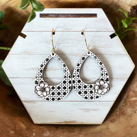Boho Rattan Marigold Earrings