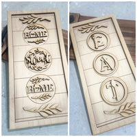 "Eat" And "Home Sweet Home" Interchangeable Sign And Easel