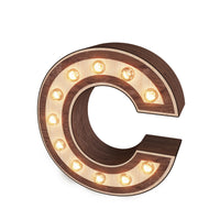 Light-up Marquee Letter Display "C"