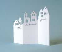Winter Houses Trifold Card