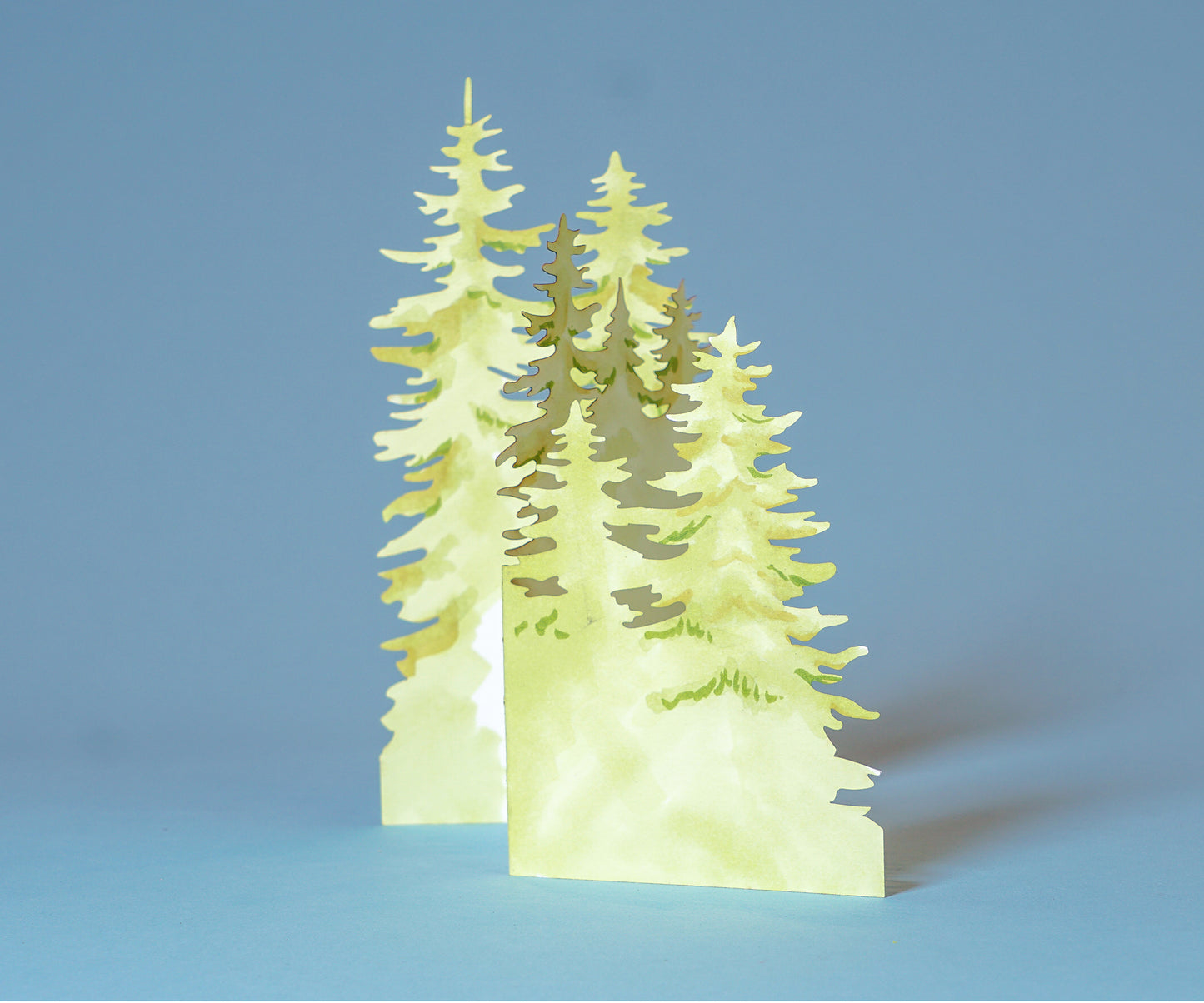 Wintery Pines Trifold Card