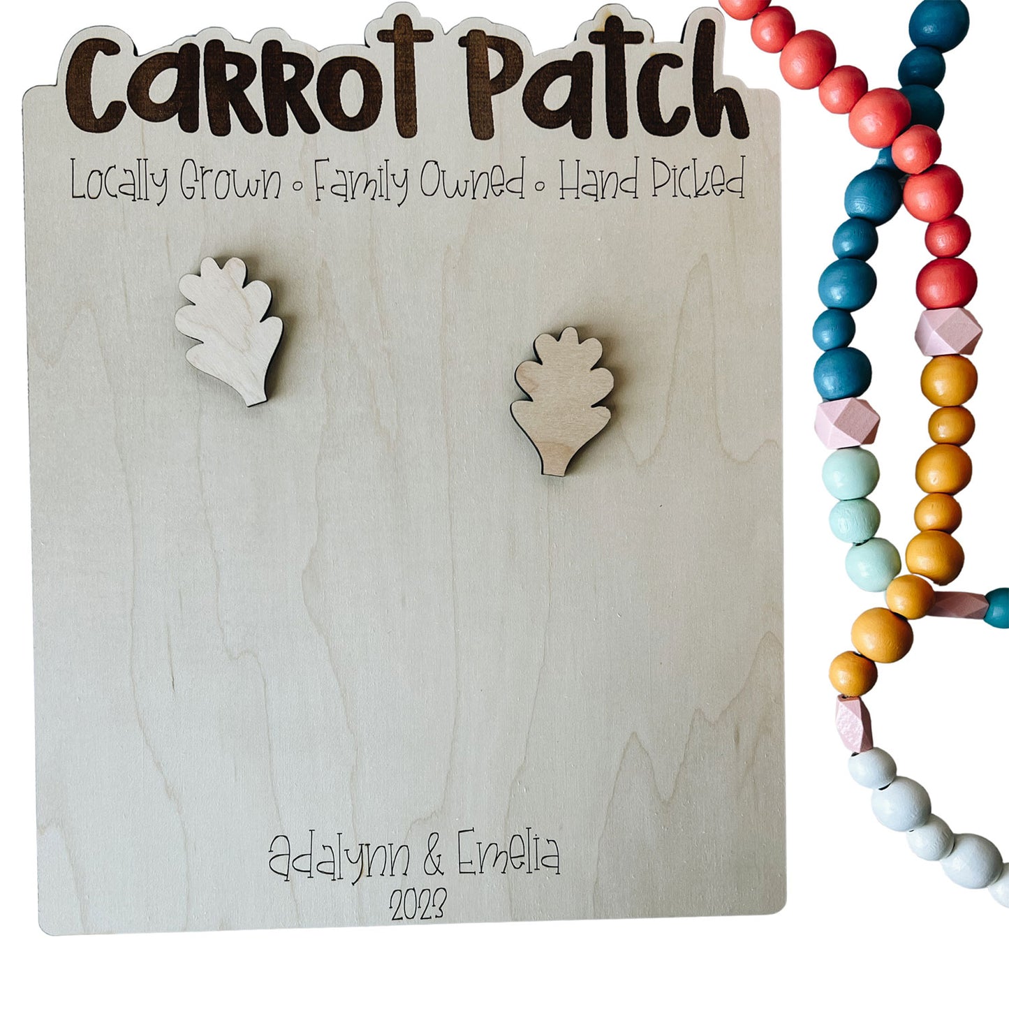 Carrot Patch Foot Print Keepsake