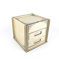 Keepsake Jewelry Box with Slide-out Drawers (Small)
