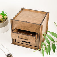 Keepsake Jewelry Box with Slide-out Drawers (Small)