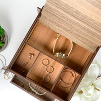Keepsake Jewelry Box with Slide-out Drawers (Large)