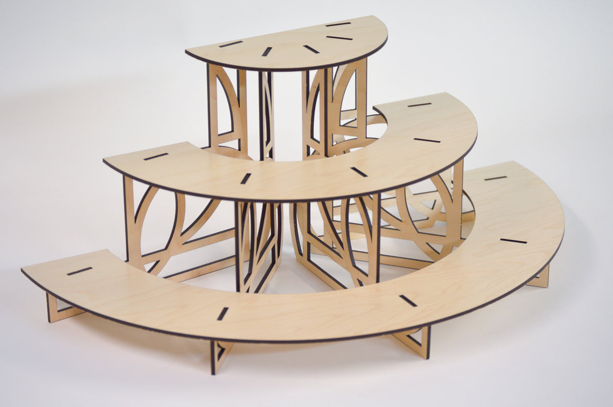 Crescent Display Riser Crescent Mini Display Riser – Glowforge Shop