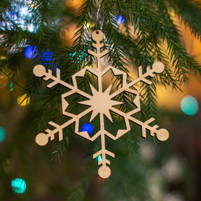 Frosty Star Snowflake Ornament