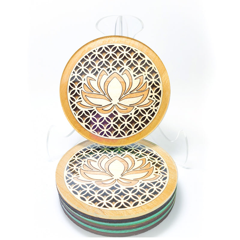 Lotus Shippo Coasters (set of 4)