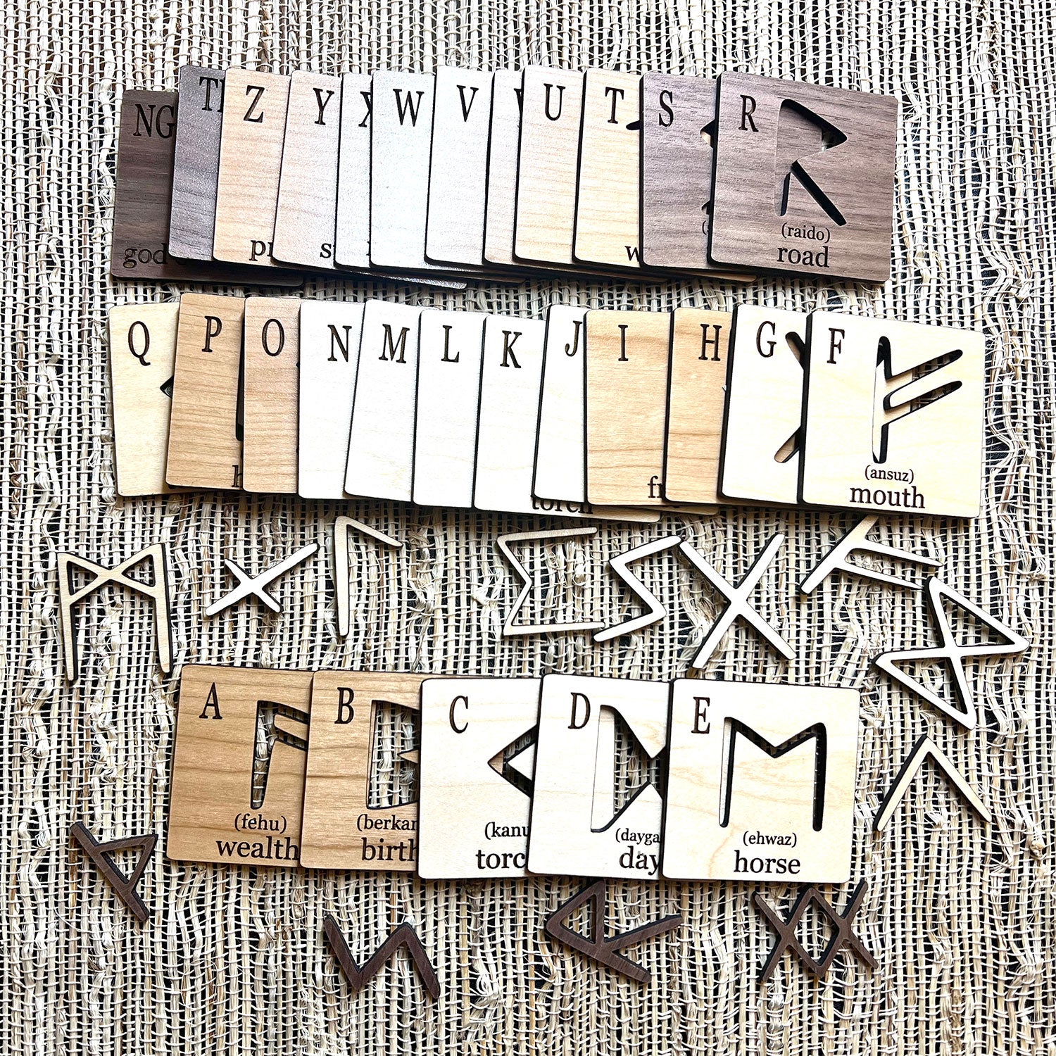 Ciltic Runes Celtic Rune Flashcard Stencils – Glowforge Shop