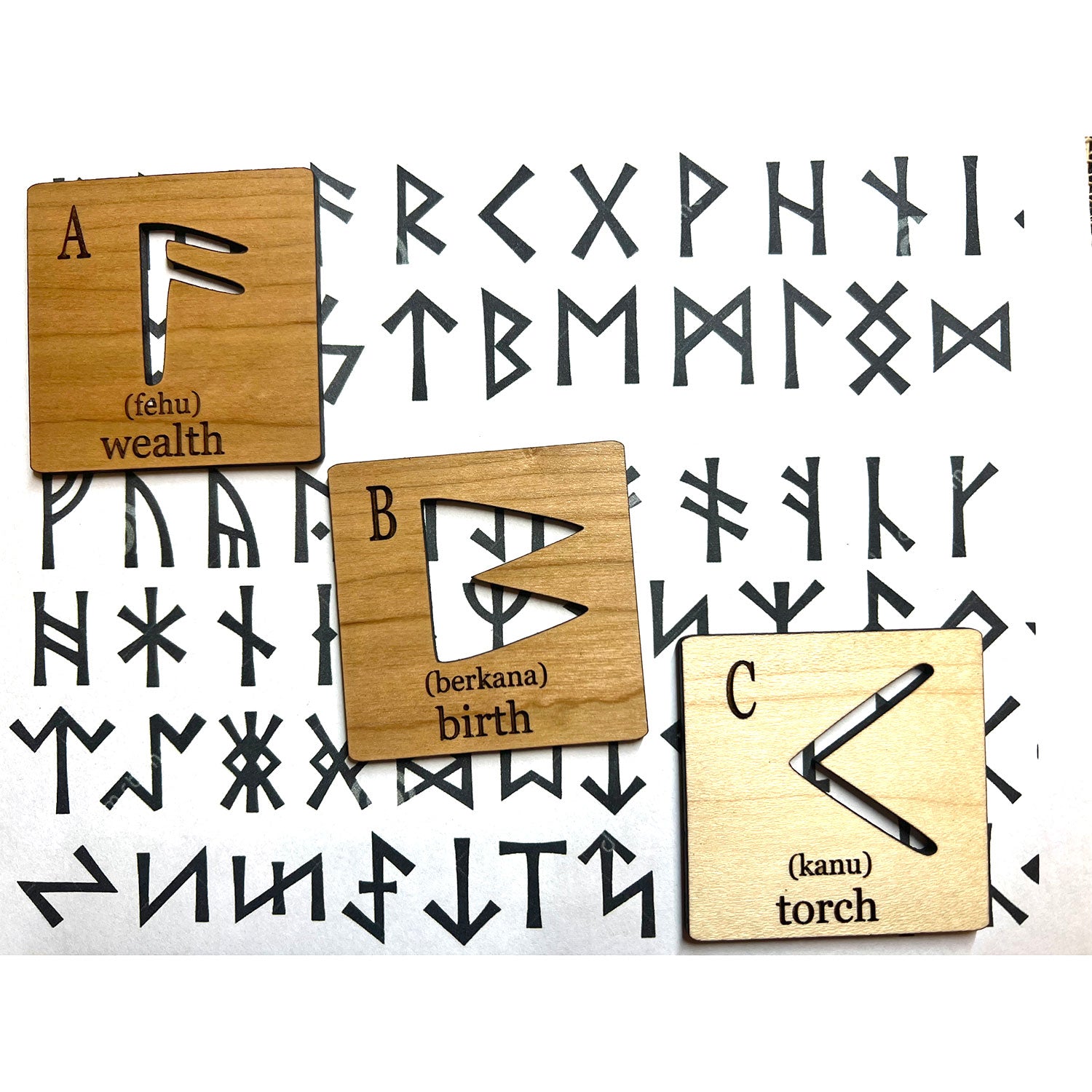 Celtic Rune Flashcard Stencils – Glowforge Shop