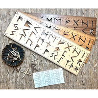 Celtic Rune Alphabet Stencil (With Rulers)