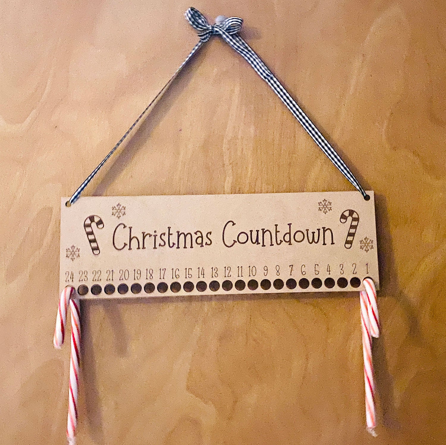 Christmas Candy Cane Advent Countdown Holiday Calendar – Glowforge Shop christmas-candy-cane-advent-countdown-holiday-calendar-glowforge-shop