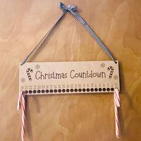 Christmas Candy Cane Advent Countdown Holiday Calendar