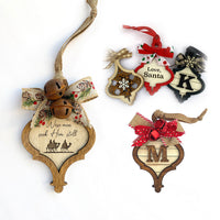 Christmas Hanging Tag Blanks - Spindle (Set of 7) Rattan, Shiplap and Engravable Surfaces