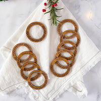 Guess The Language "Merry Christmas" Napkin Rings (Set of 10)