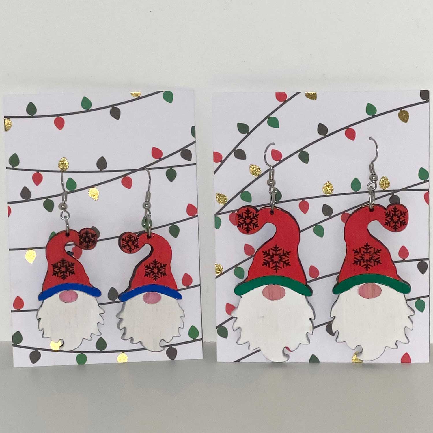 Christmas Snowflake Gnome Earrings (Set of 2) – Glowforge Shop