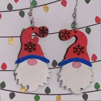 Christmas Snowflake Gnome Earrings (Set of 2)