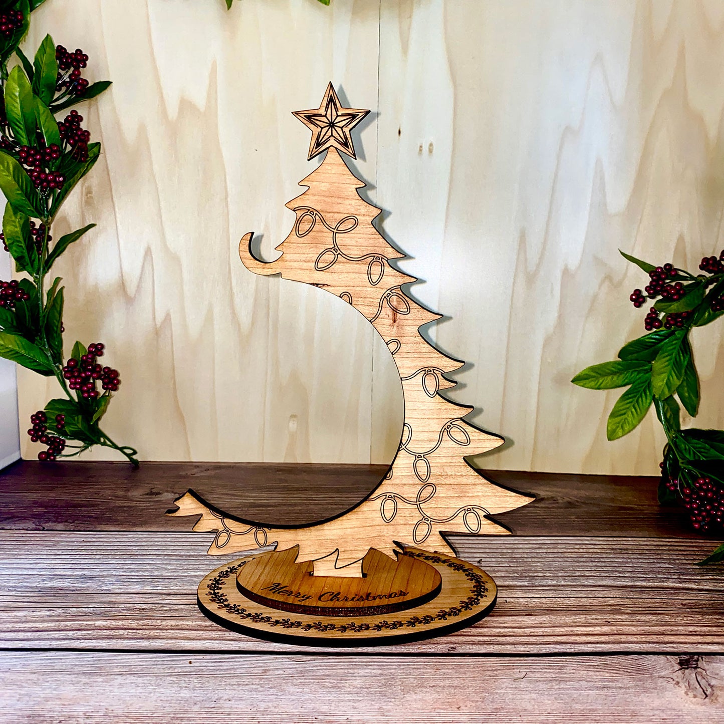 Christmas Tree Ornament Stand  (Decorated Version)