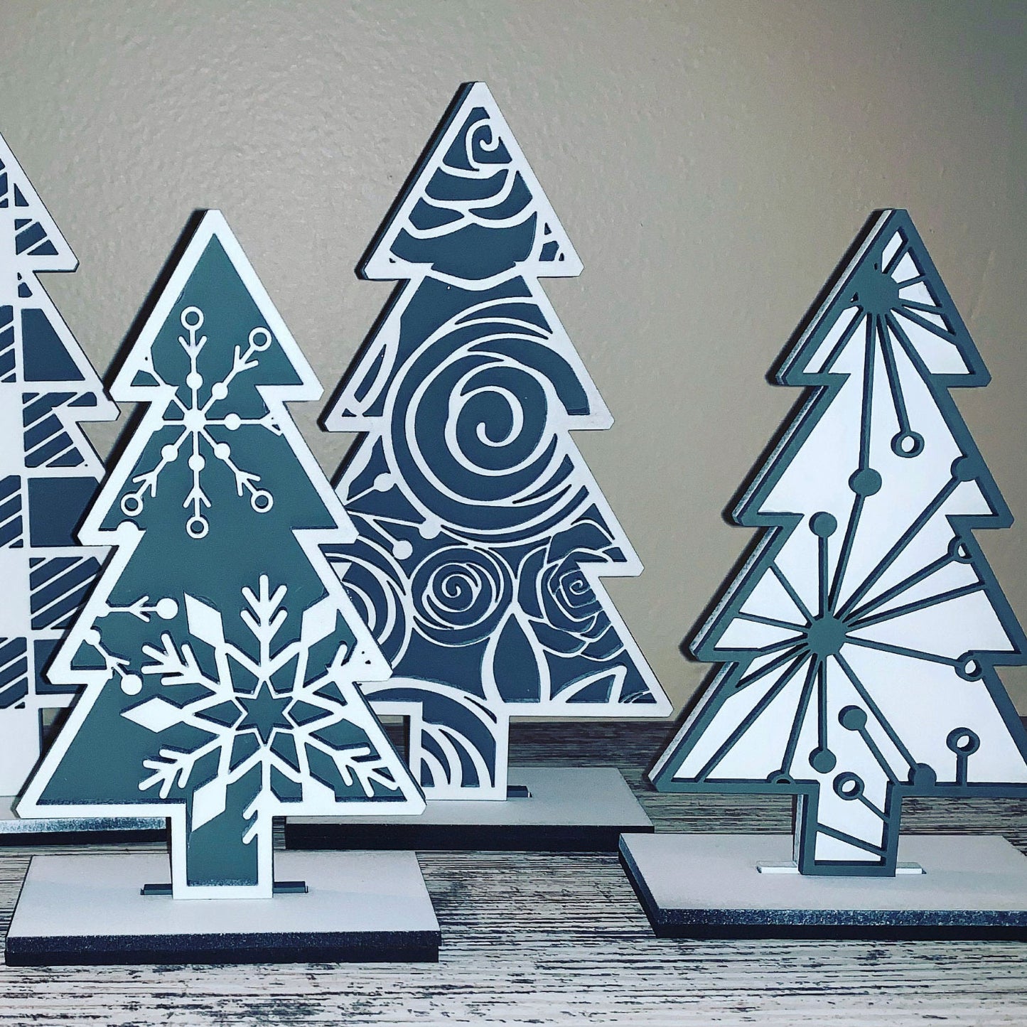 Christmas Tree Shelf Sitters (Set of 5)
