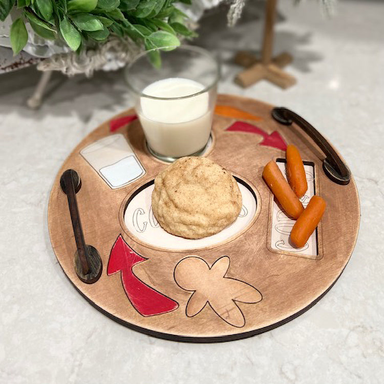 Christmas Cookies for Santa and Carrots for Reindeer Tray