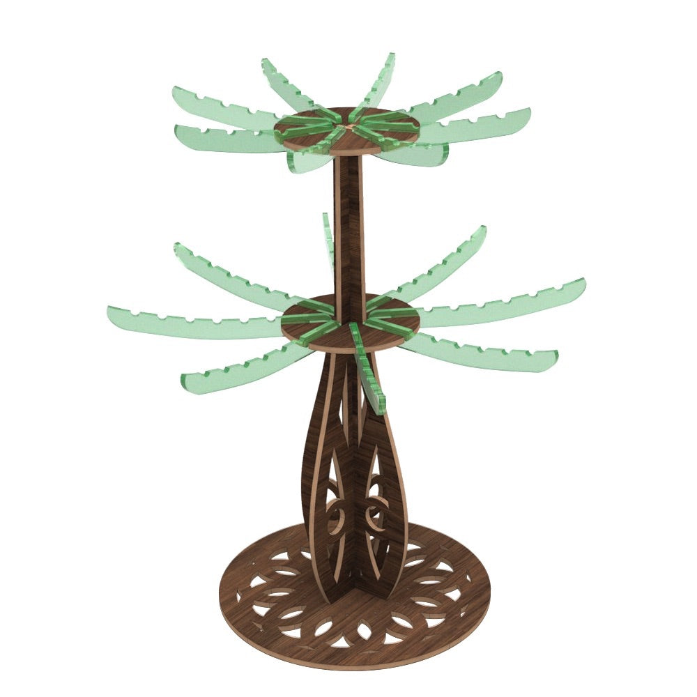 palm plant stand Palm Tree Jewelry Display Stand – Glowforge Shop