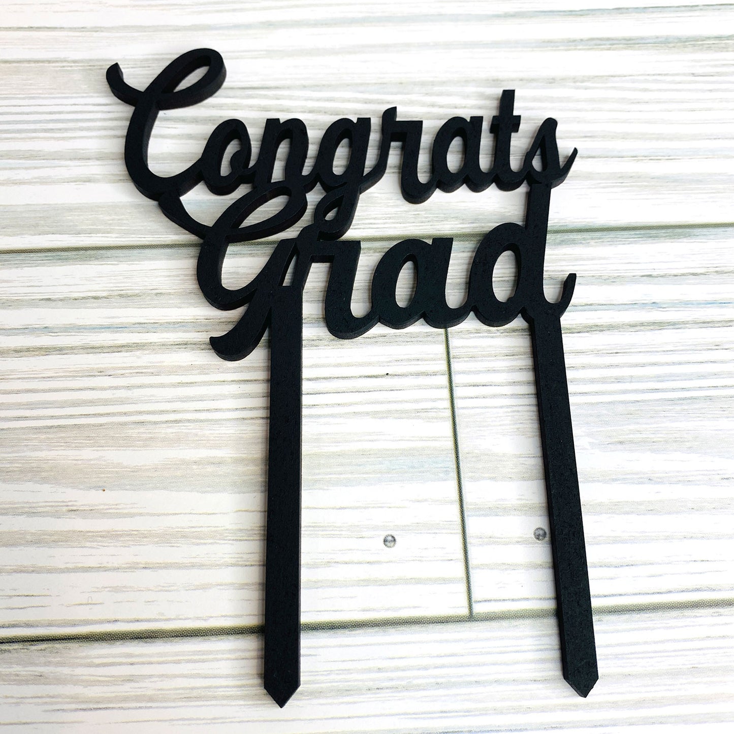 Congrats Grad Graduation Party Cake Topper