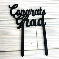 Congrats Grad Graduation Party Cake Topper
