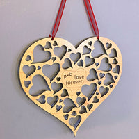 Customizable Hearts within Heart Sign