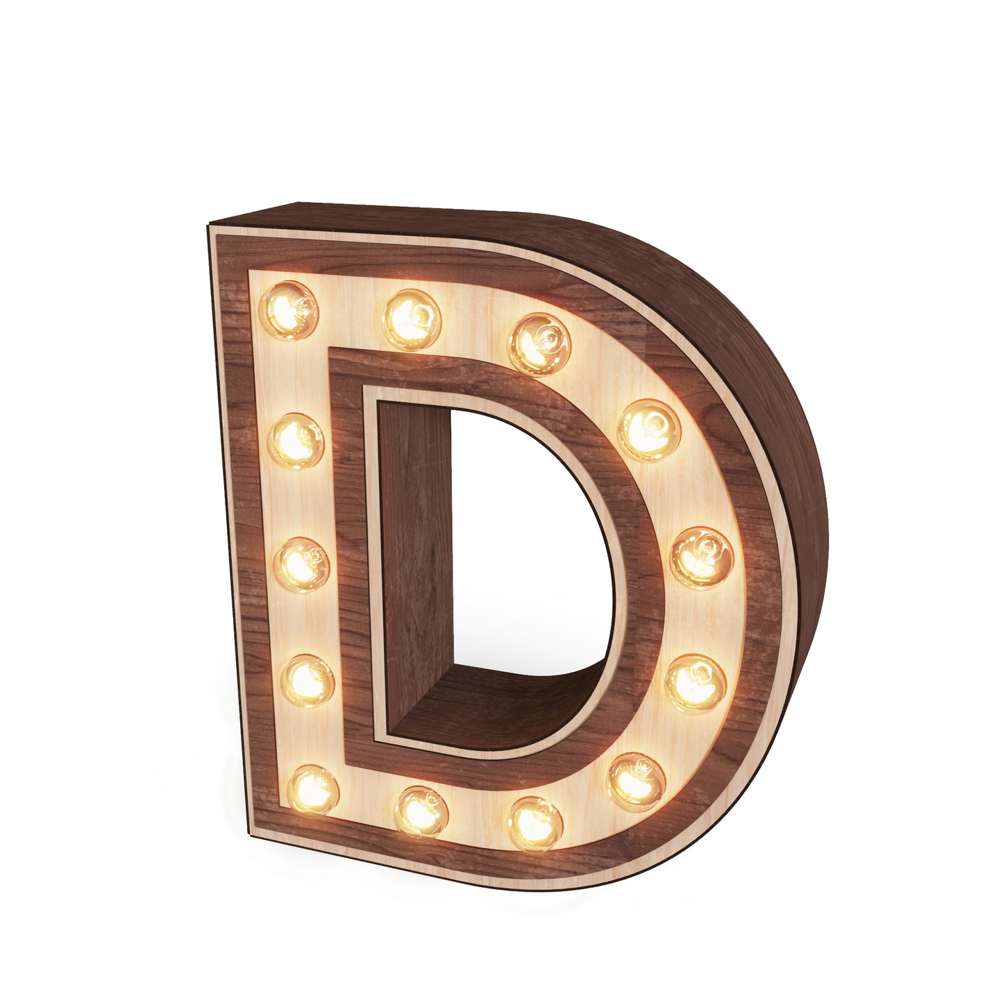 Light-up Marquee Letter Display "D"