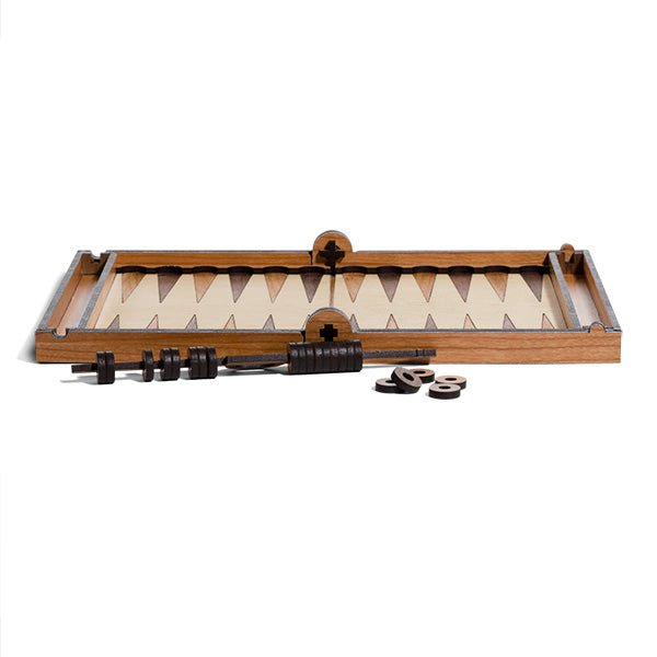 Deluxe Bookshelf Backgammon Set