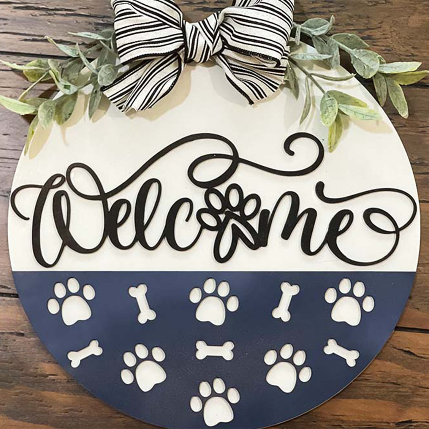 Dog Themed Welcome Sign
