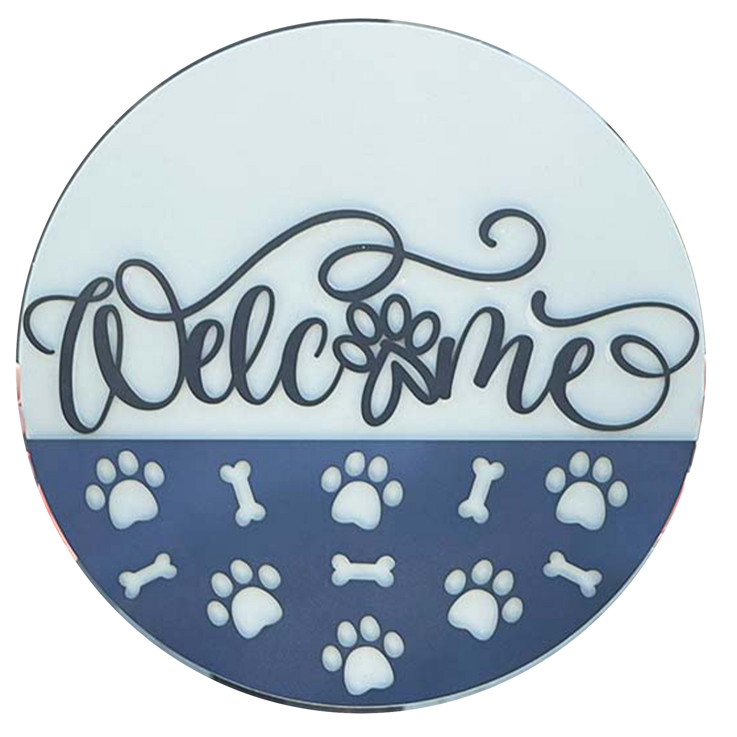 Dog Themed Welcome Sign