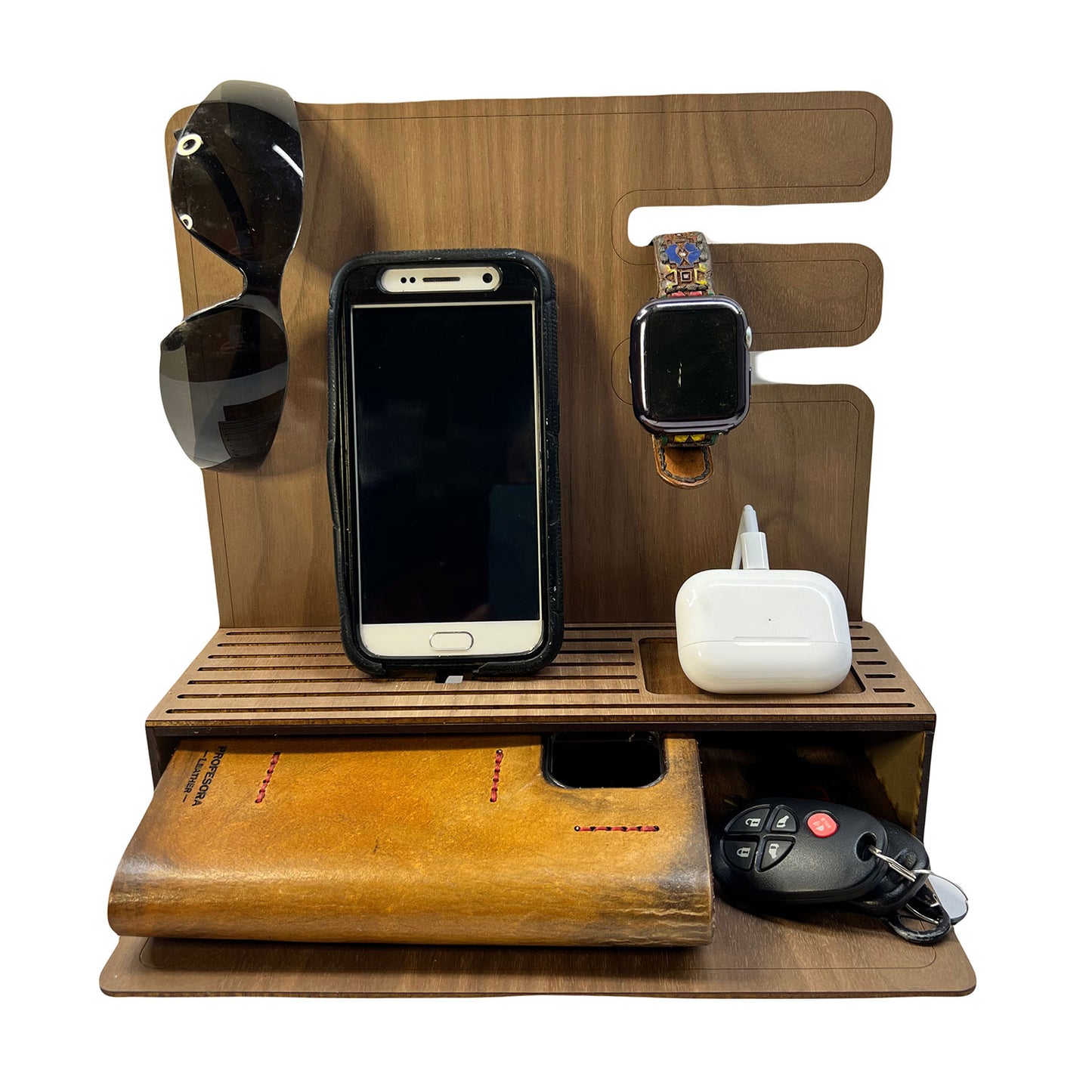 Dual Charging Station and Desktop Organizer