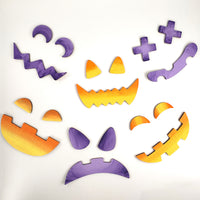 Easy Halloween Faces-Eyes And Mouths - (Set of 6)