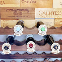 Elegant Wine Cellar Tags with Vine Motif (Set of 6)