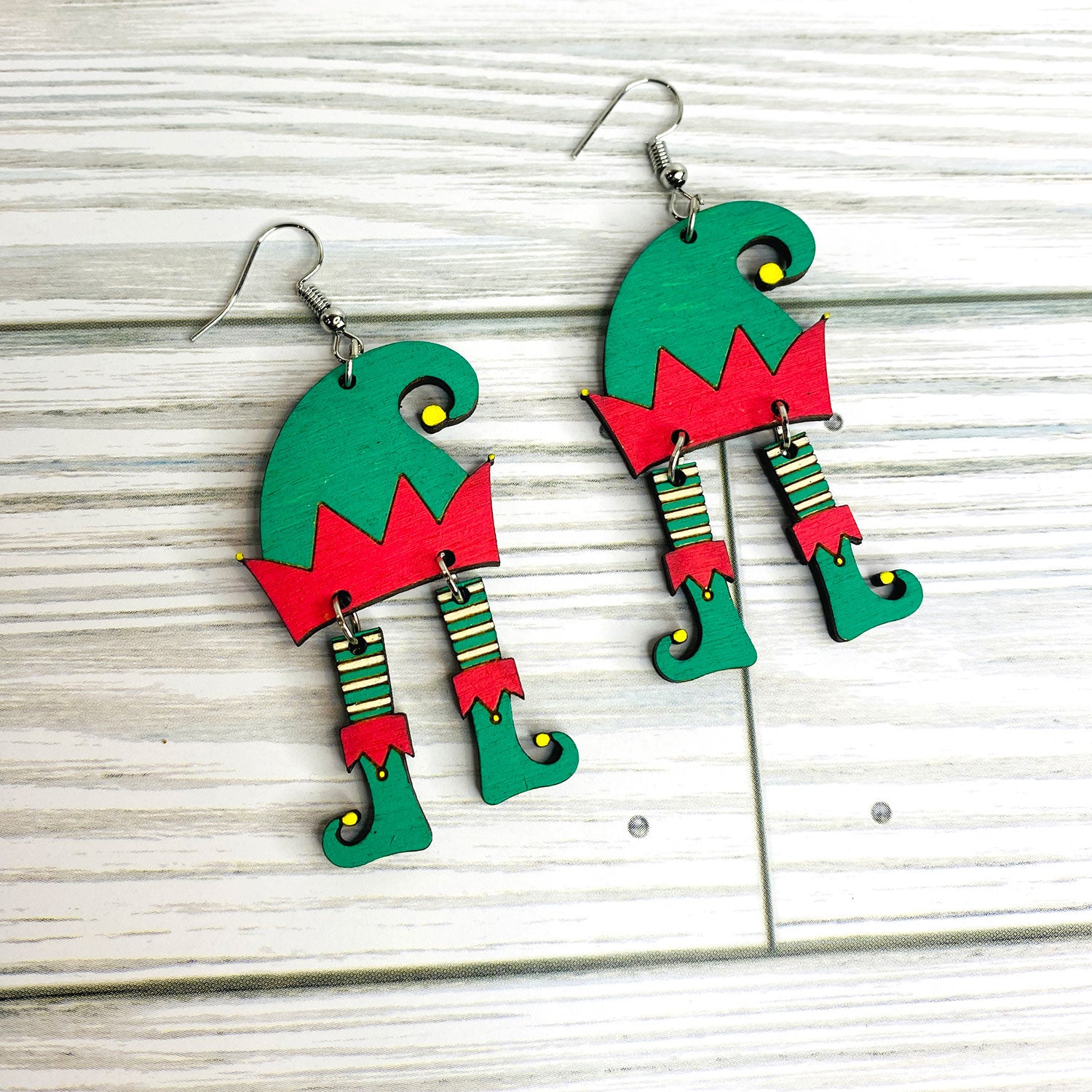 Christmas 2025 elf earrings