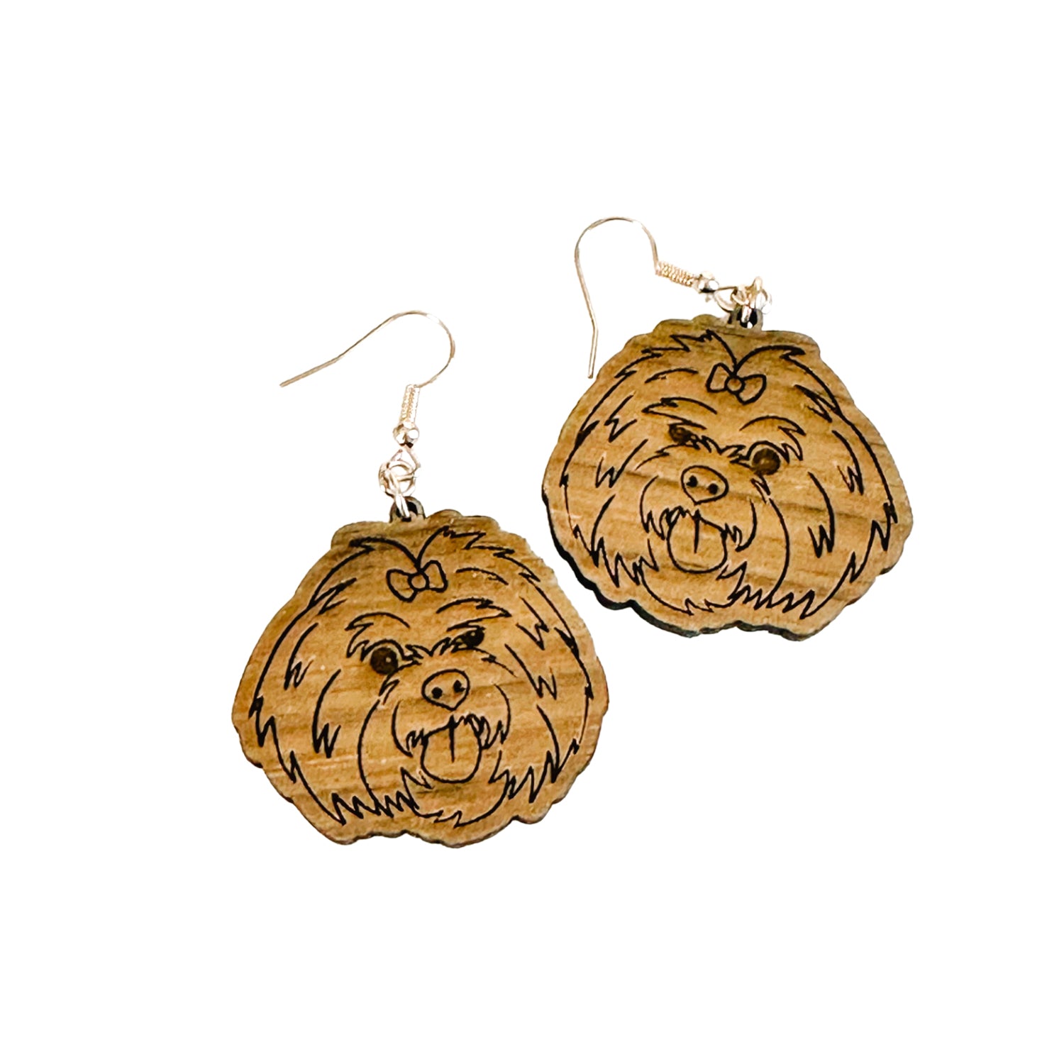 Engraved Dog Breed Earrings Maltese – Glowforge Shop