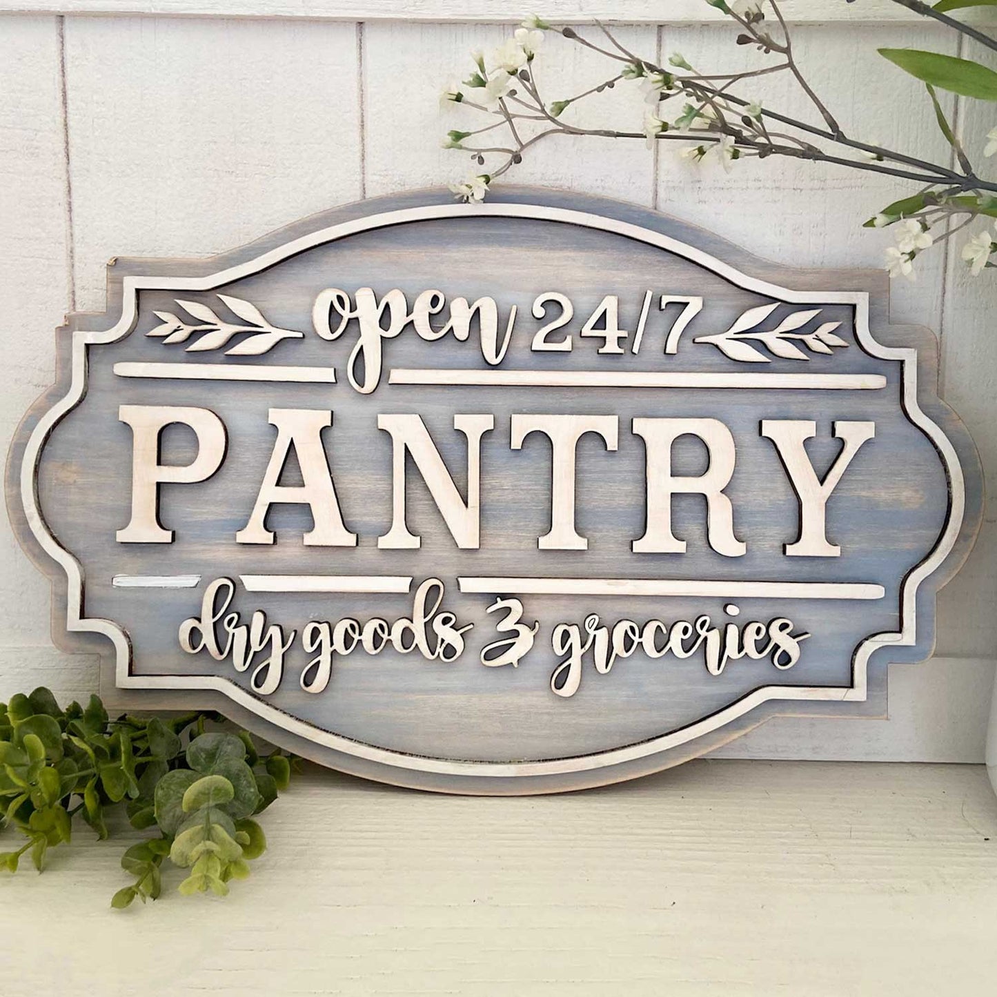 Farmhouse Kitchen Pantry Door Sign
