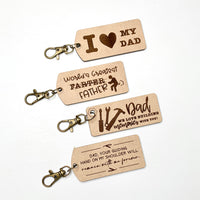 Father's Day Dad Keyrings (Set of 4)