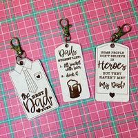 Father's Day Dad Keyrings (Set of 3)