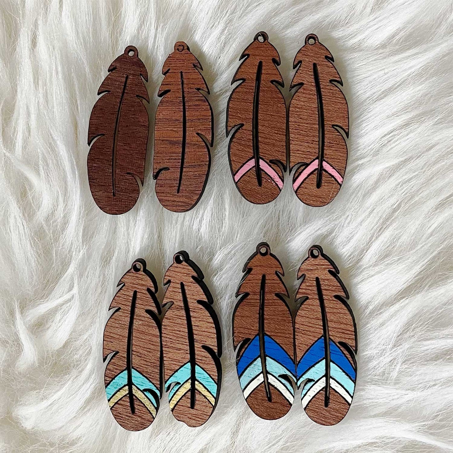 Feather Earring (Set of 4)