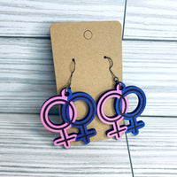 Female Gender Symbol Pride Dangle Earrings (Set of 2)