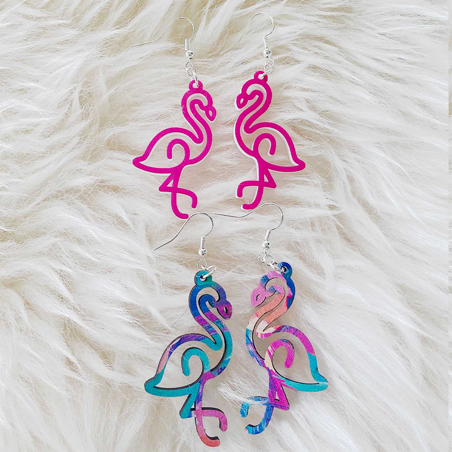 Betsey Johnson Pink Enamel Flamingo Bird Earrings – SPARKLE ARMAND